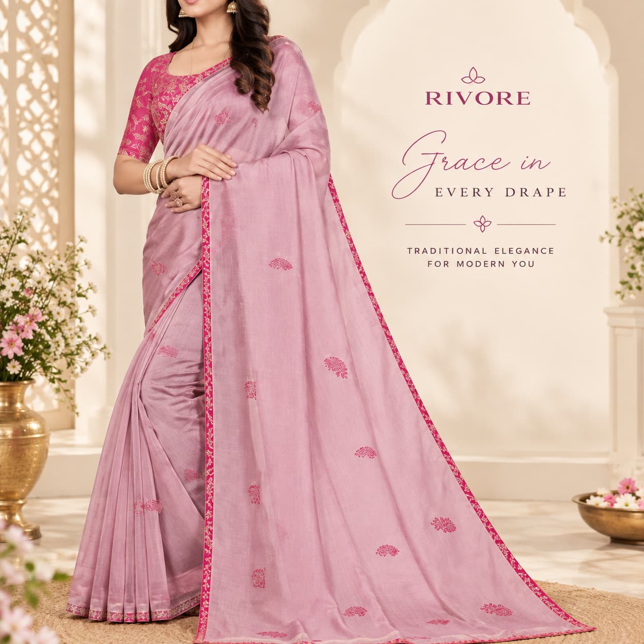 Dyed sarees